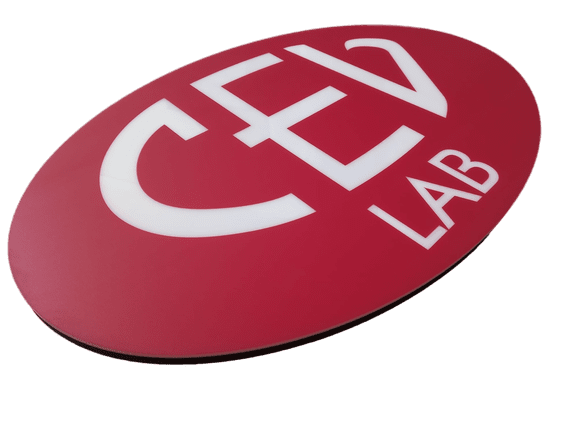 targa in plexiglass, logo personalizzato