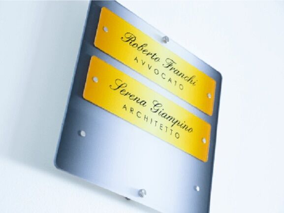 Targhe Studi e Avvocati (anche Commercialisti) targhette incise