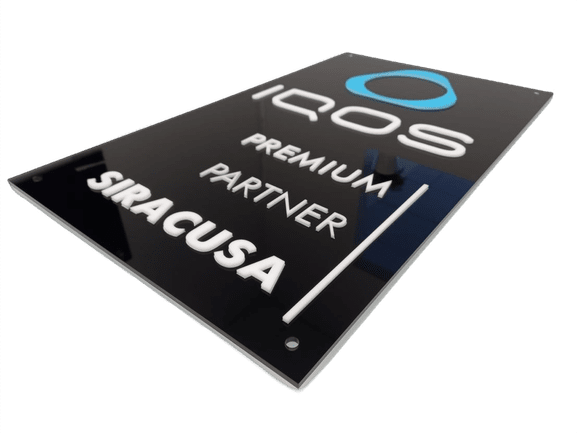 Targhe, Scritte e Loghi in rilievo targa in plexiglass, targa plexiglass