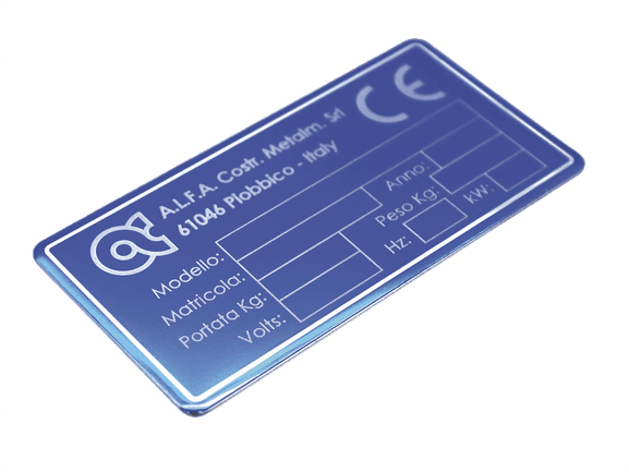 Targhe, Scritte e Loghi in rilievo targhetta ce, targhette ce