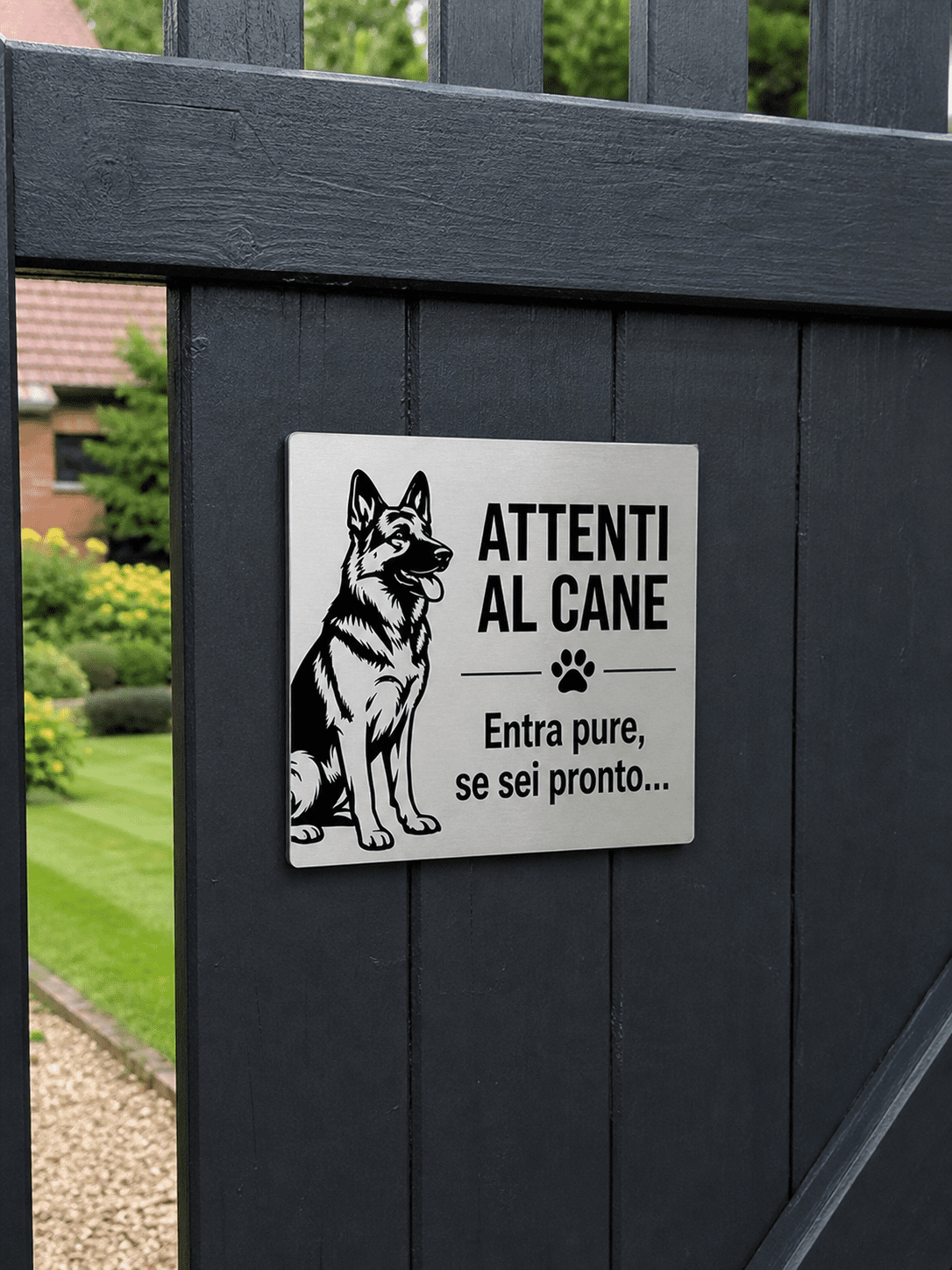 Targa Attenti al Cane Design targa attenti al cane design
