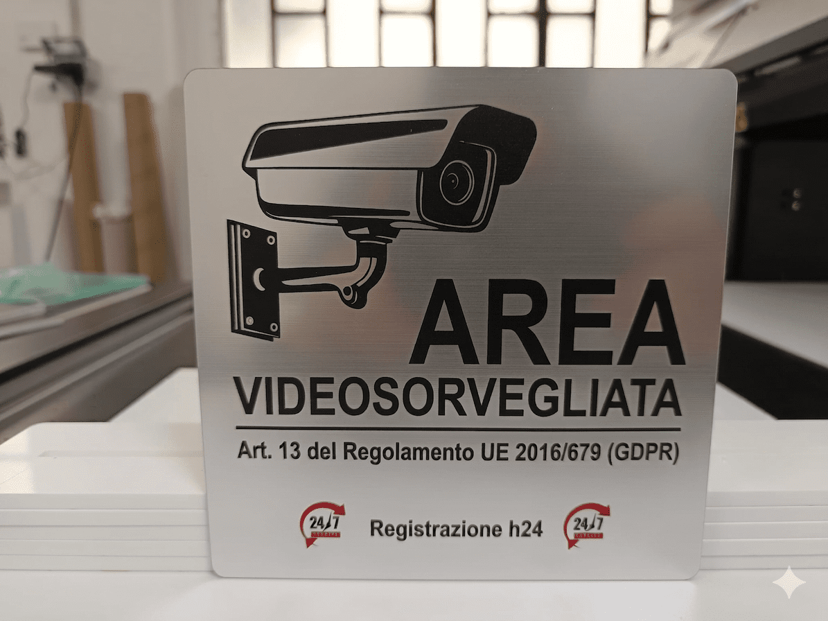 Targa videosorveglianza design targa videosorveglianza design