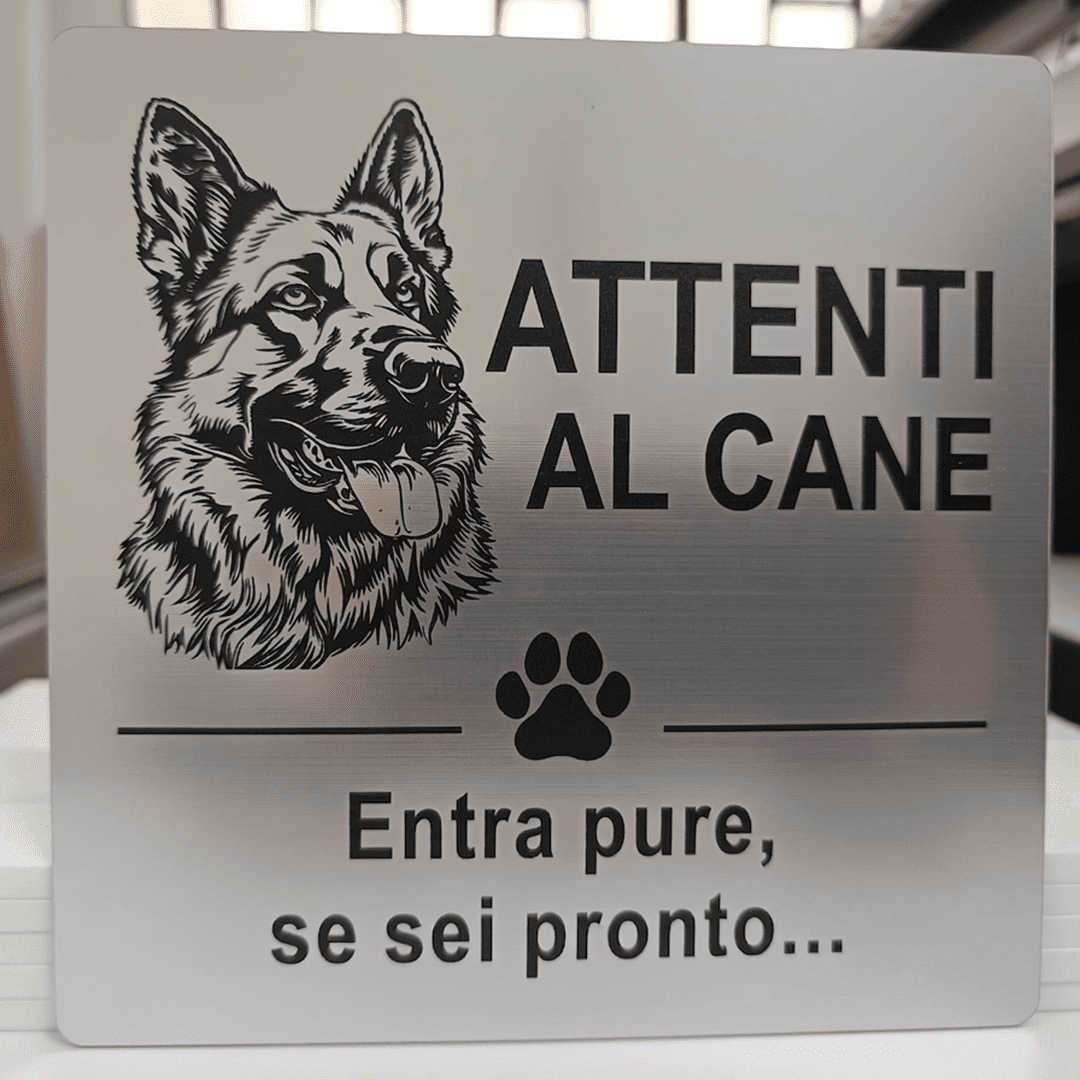 Targa Attenti al Cane Design targa attenti al cane design